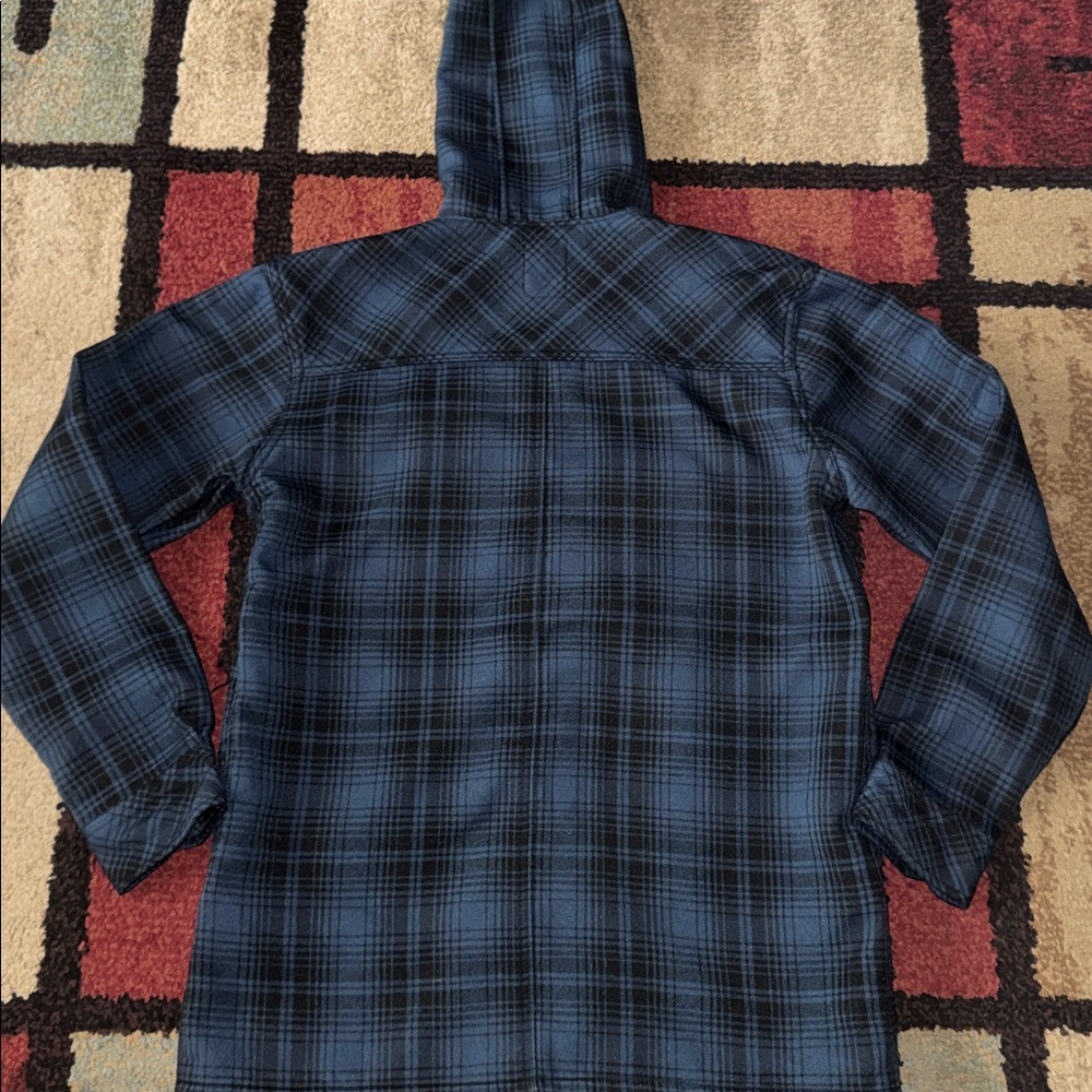 Mens Dickies Water Repellent Flannel Hooded‎ Shirt Jacket - Picture 4 of 8